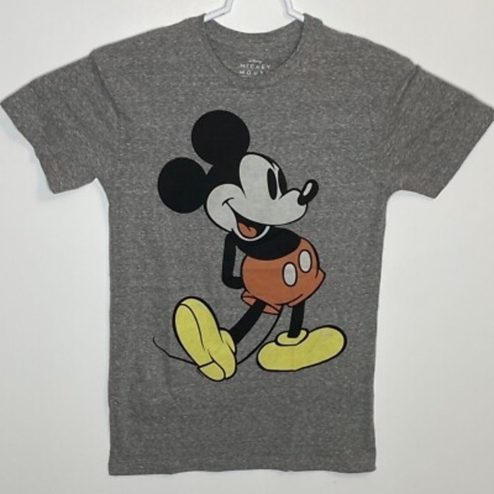 Disney Mickey Mouse Graphic Tee | Gray Classic Mickey T-Shirt
